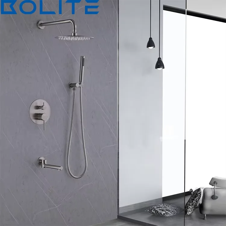 Rain Bath Shower Set Rainfall Bathroom Shower Set Concealed Mixer Set Thermostatic Shower Valve