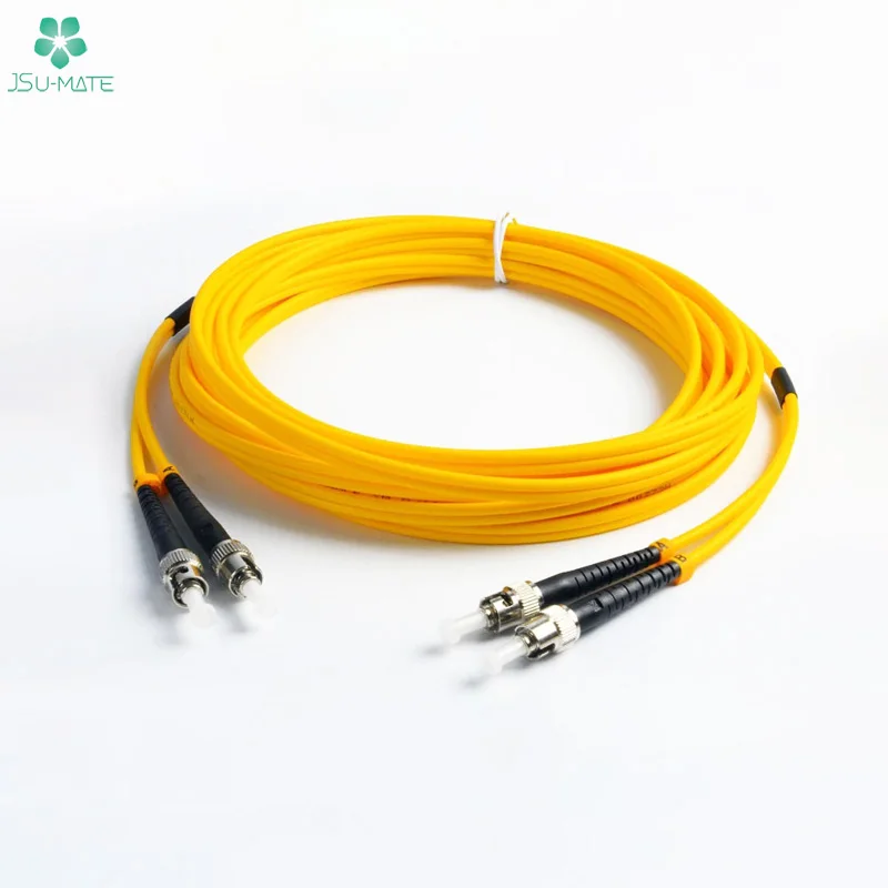 Duplex ST To ST Double Head Connectors Cctv Cameras Indoor Core Patch Cord Single Mode Internet Adss Jumper Fiber Optic Cable