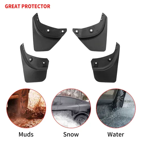 2021 2022 Tesla MODEL Y STANDARD ROCK GUARDS Mud flaps No drilling installation Other Exterior Accessories