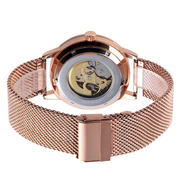 New Arrival Stainless Steel Skmei Automatic Movement Mechanical Flying Tourbillon Watches