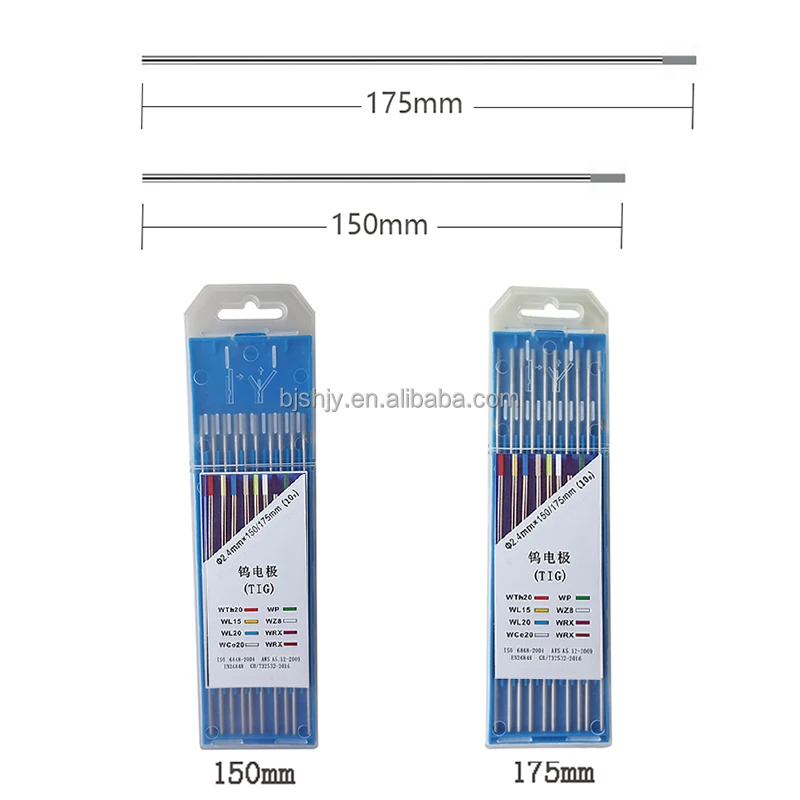 rare earth wc20 tungsten rod 2% cerium wolfram electrode grey tip for welding