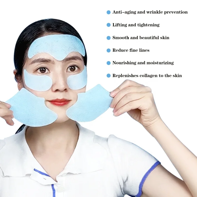Collagne Mask Remove Wrinkle Dissolve In Water 6 Pieces A Pack Lifting Anti Aging Face Skin Care Water Soluble Collagen Film