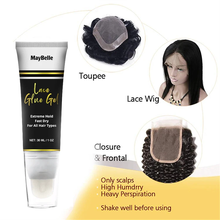 Custom Logo Touch Up Lace Bonding Gel Hair Glue Gel Quick Fix Hairline lifting