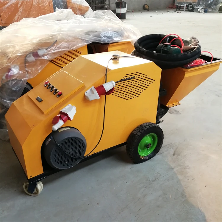 New Type Cement Sprayer High Power Double Cylinder Plunger Mortar Spraying Machine