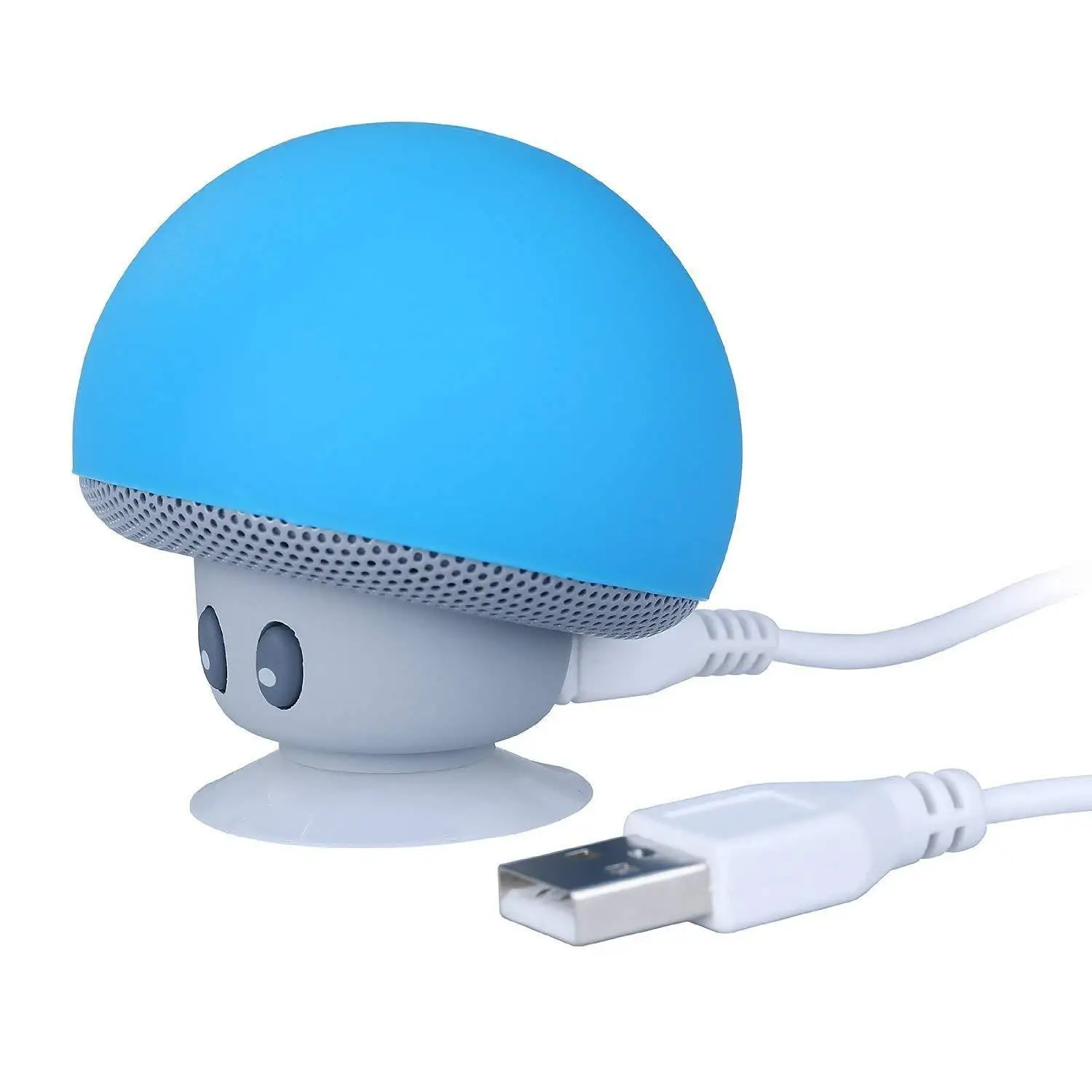 Mini Cartoon Portable Small Mushroom Head Wireless Blue tooth Speaker Silicone Suction Cup Speaker Phone Holder Audio