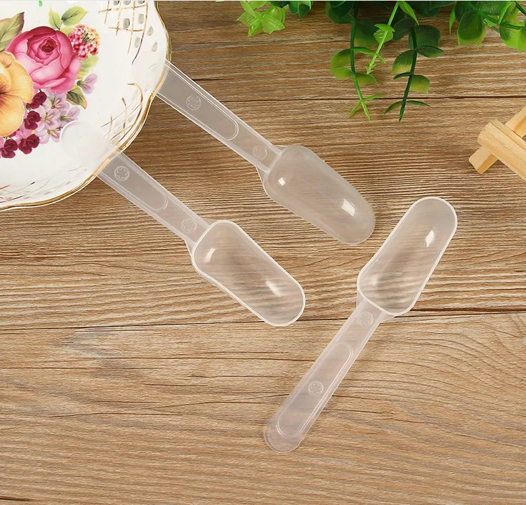 Free Shipping Plastic Coffee Bean Measuring Scoop Protein 5g Milk Powder