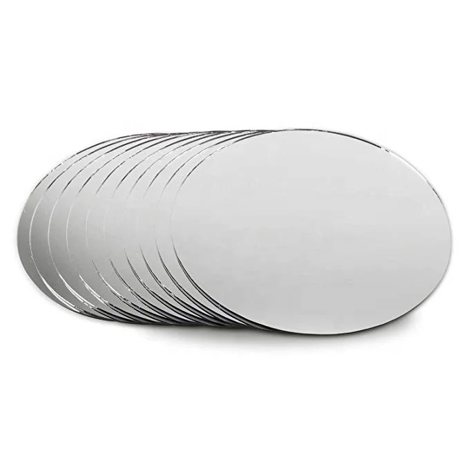 Wholesale Round and square Mirror Candle Plates Set for Centerpiece for Wedding, Christmas and Party Decor