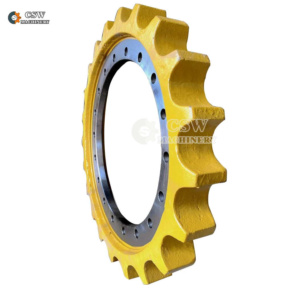 Excavator Drive Sprocket Undercarriage Spare Parts Wheel Front Drive Sprocket KOMATSU PC200LC-7 PC220LC-7 20Y-27-11582