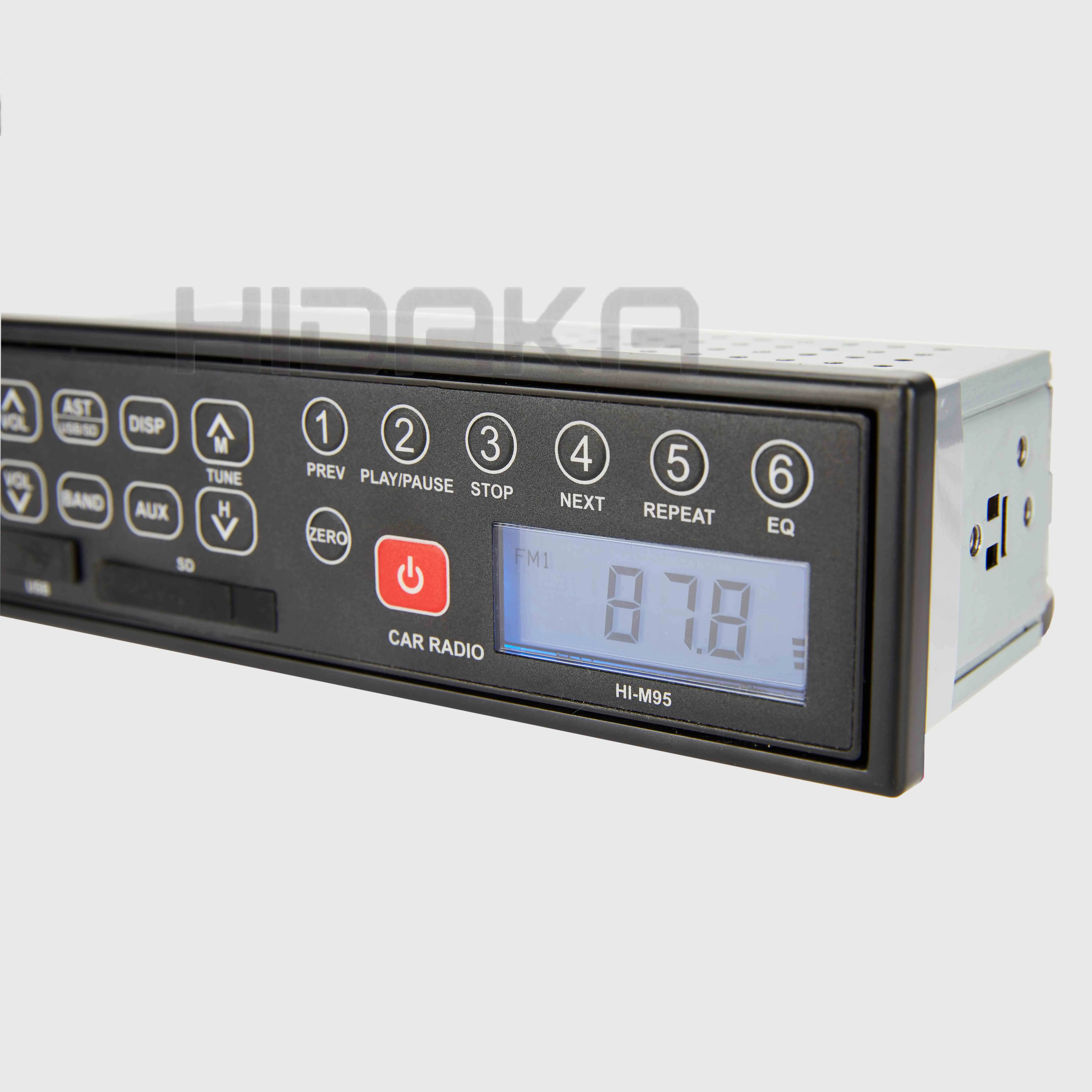 Excavator Machine Parts HI-M95 12V 24V AM/FM Excavator Radio with USB SD Input For Hitachi Kobelco CAT Komatsu