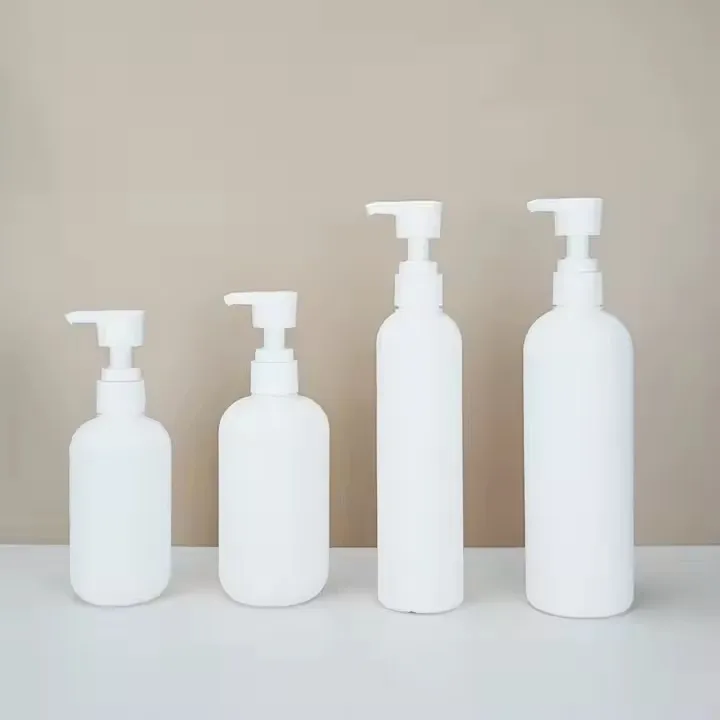 Новый пустой 200 мл 300 400 матовый белый HDPE пластиковый насос для шампуня бутылка l 500 косметическая упаковка