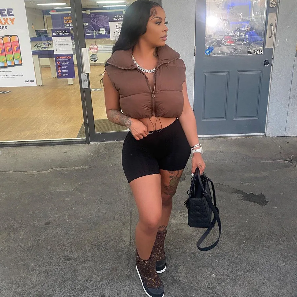 
2021 Bubble Puffer Down Coats Fashionable Girl Trendy Coats For Women Ladies Winter Crop Trench Coats Women Designers Jackets 