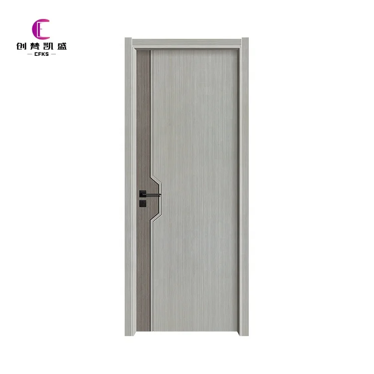 Customize Size Beveled Wood Exquisite Design for You PVC Glass Waterproof Steel Living Room Wooden Door Sliding Glass