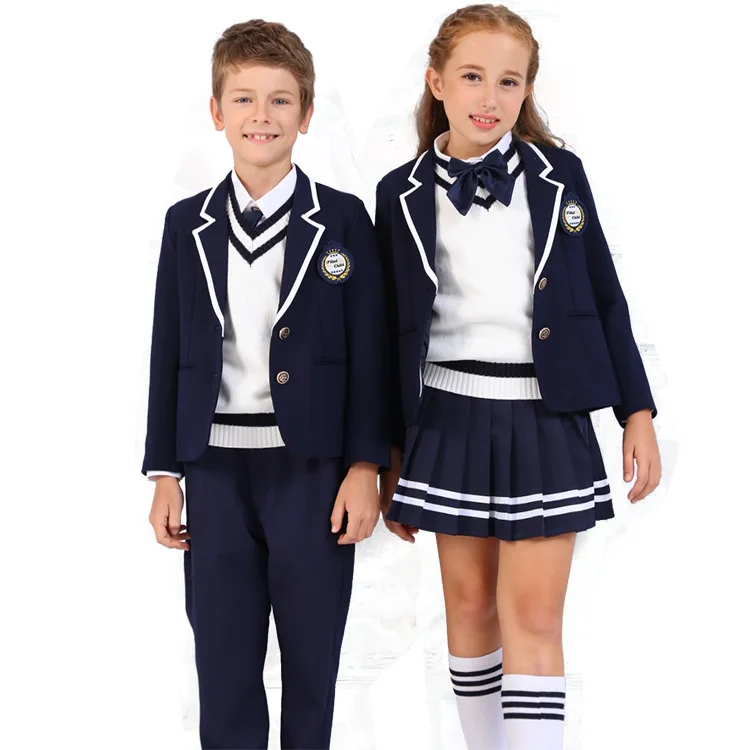 Factory wholesale smart boys girls blazer skirt school uniforms in germany
