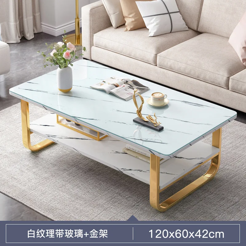 Coffee table modern creative table home living room bedroom simple double coffee table