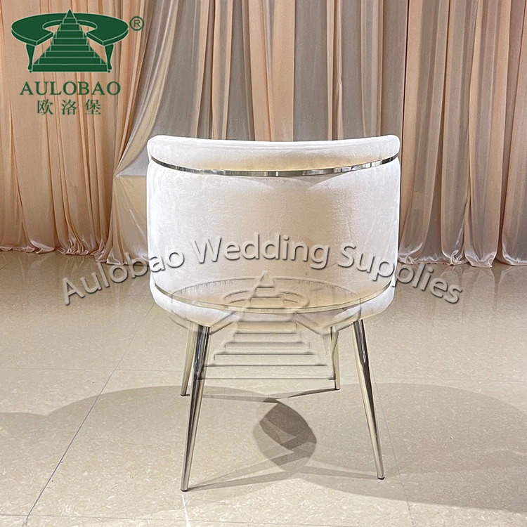 Modern luxury wedding discount stainless steel stackable gold wedding chair