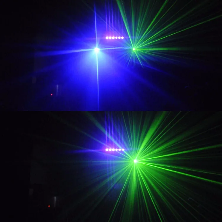 
NEW DMX512 Multifunction Strobe BALL LED Par Laser LED Stage Disco Lighting 