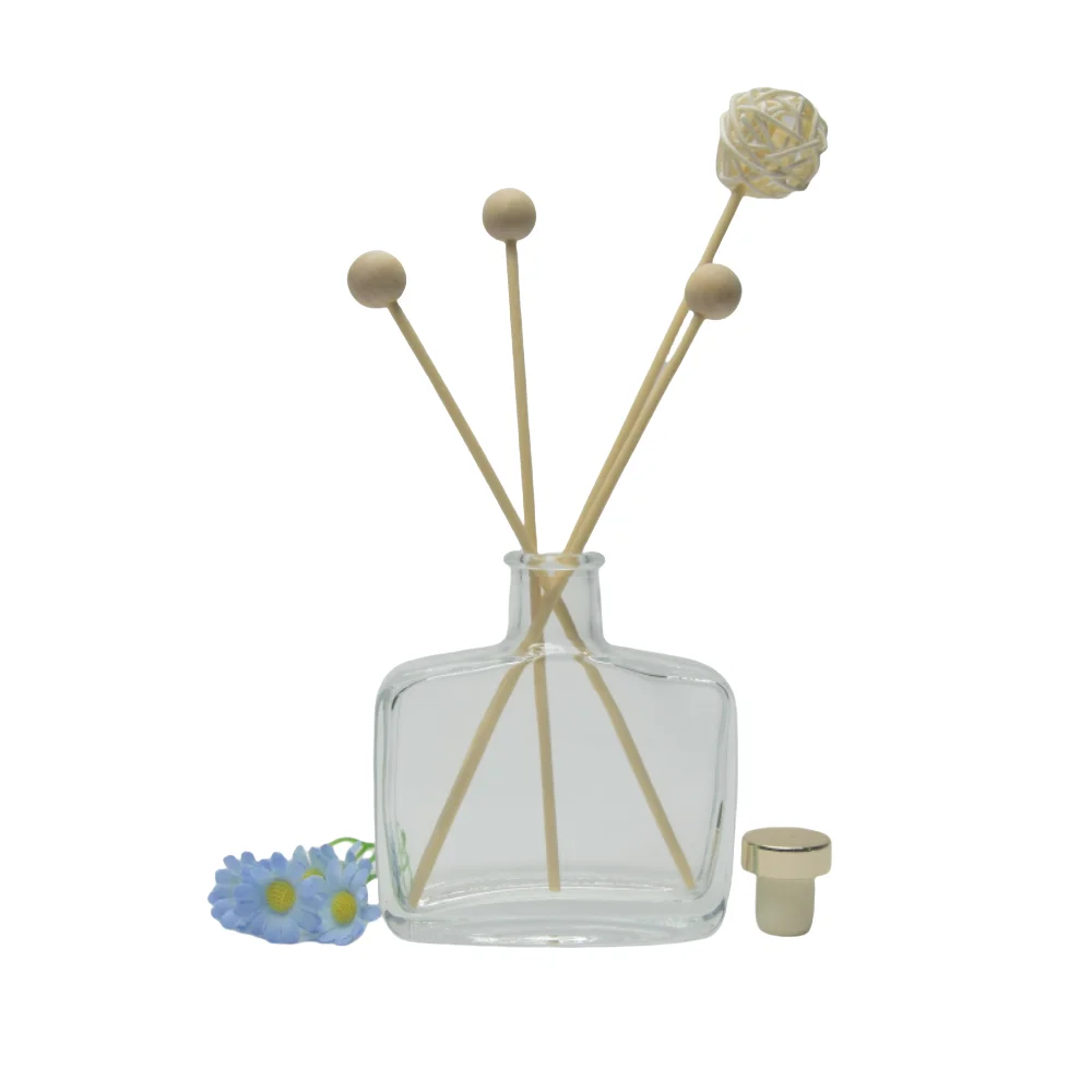 KG Wholesale 100ml Customized Color Logo Flat Perfume Bottle Aroma Reed Diffuser Bottles  Packaging High Quality China
