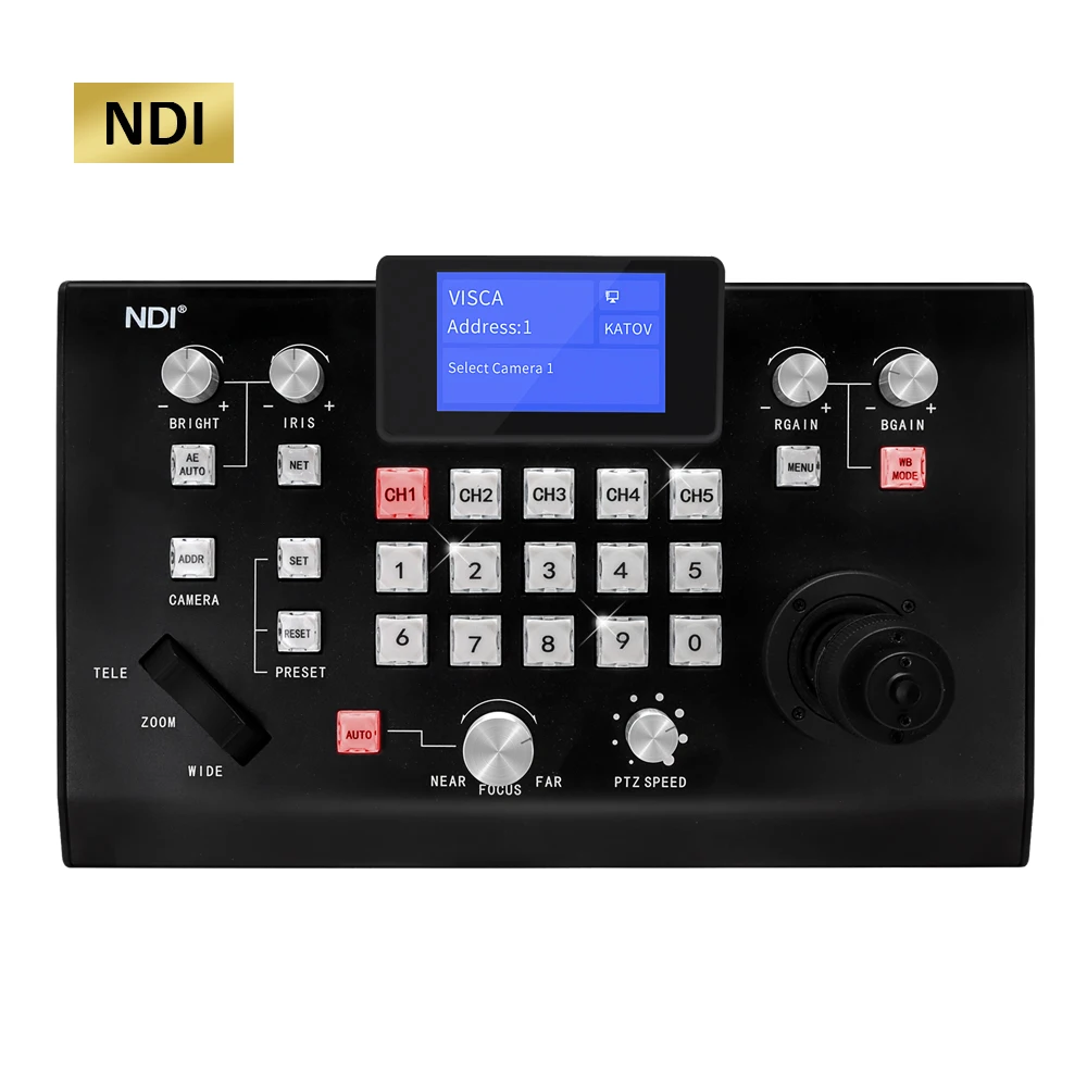 510CN video conference camera keyboard controller, conferencing system Network control NDI PTZ IP 4D Joystick controller