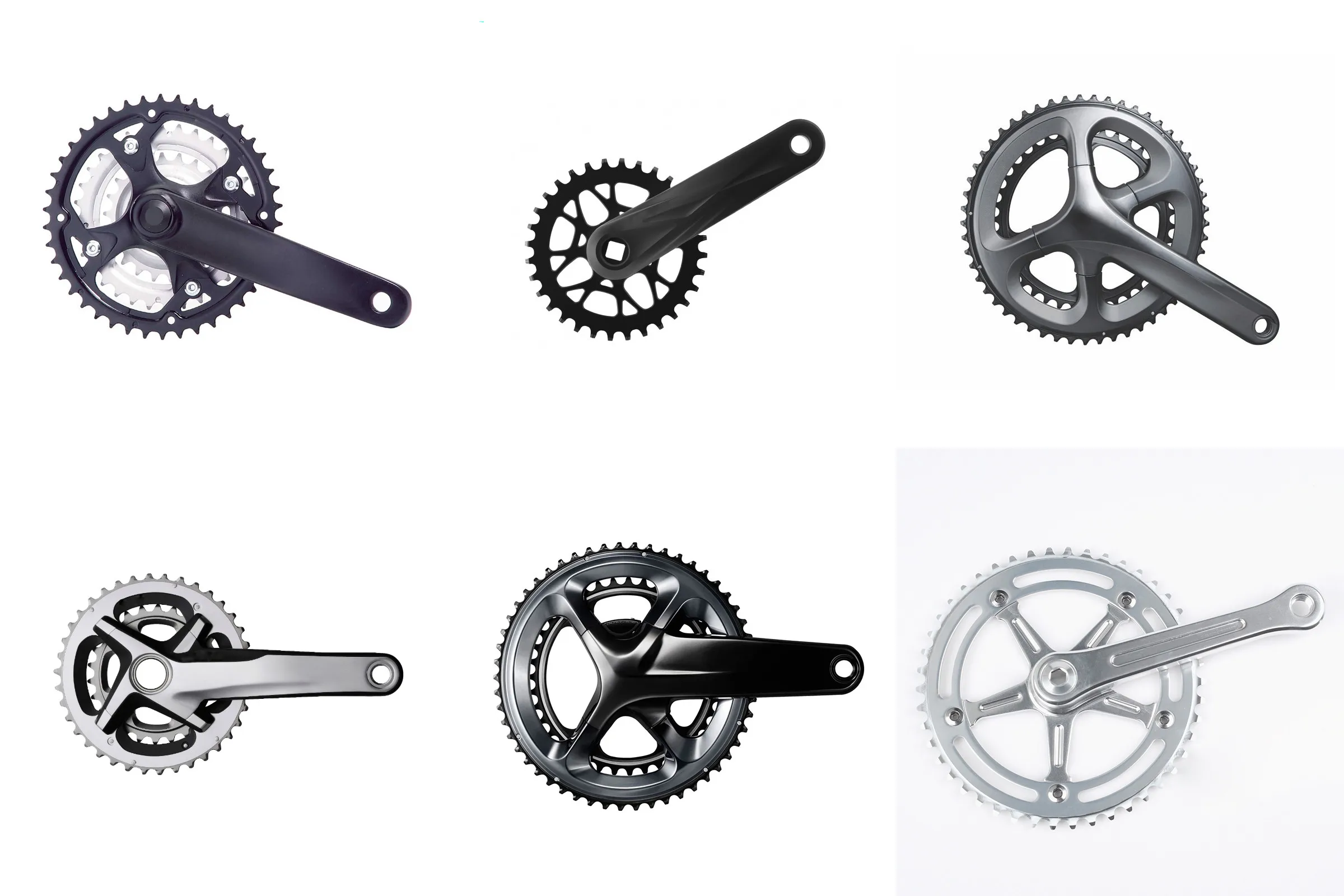 Crankset Bike Bicycle Crank 170 mm 8m chainwheel belt drive cycle part bicycle crankset