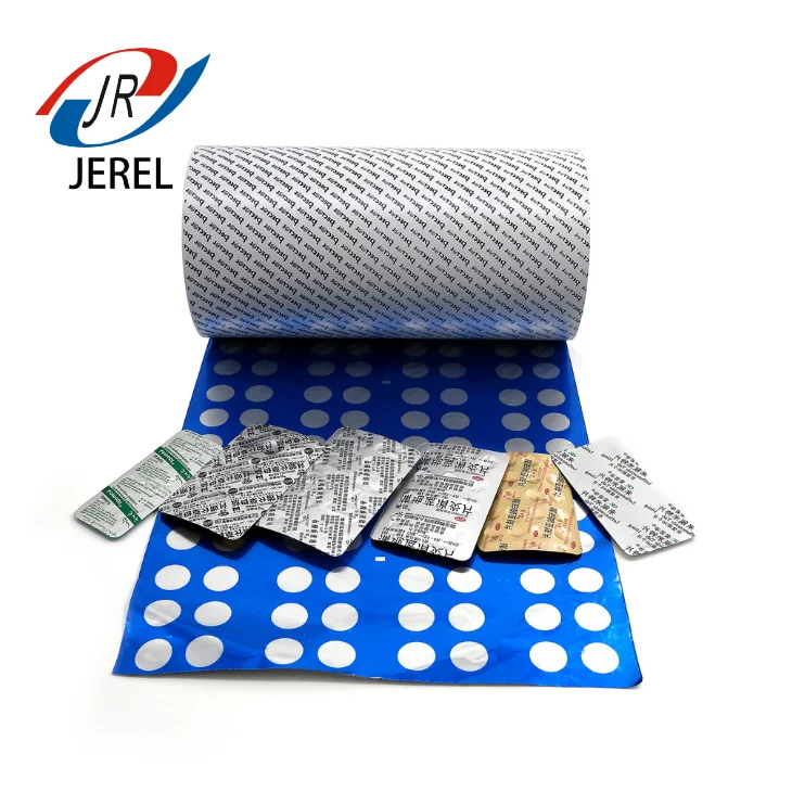 Фармацевтическая алюминиевая блистерная фольга JEREL 8011 для печатной упаковки/фольга PTP