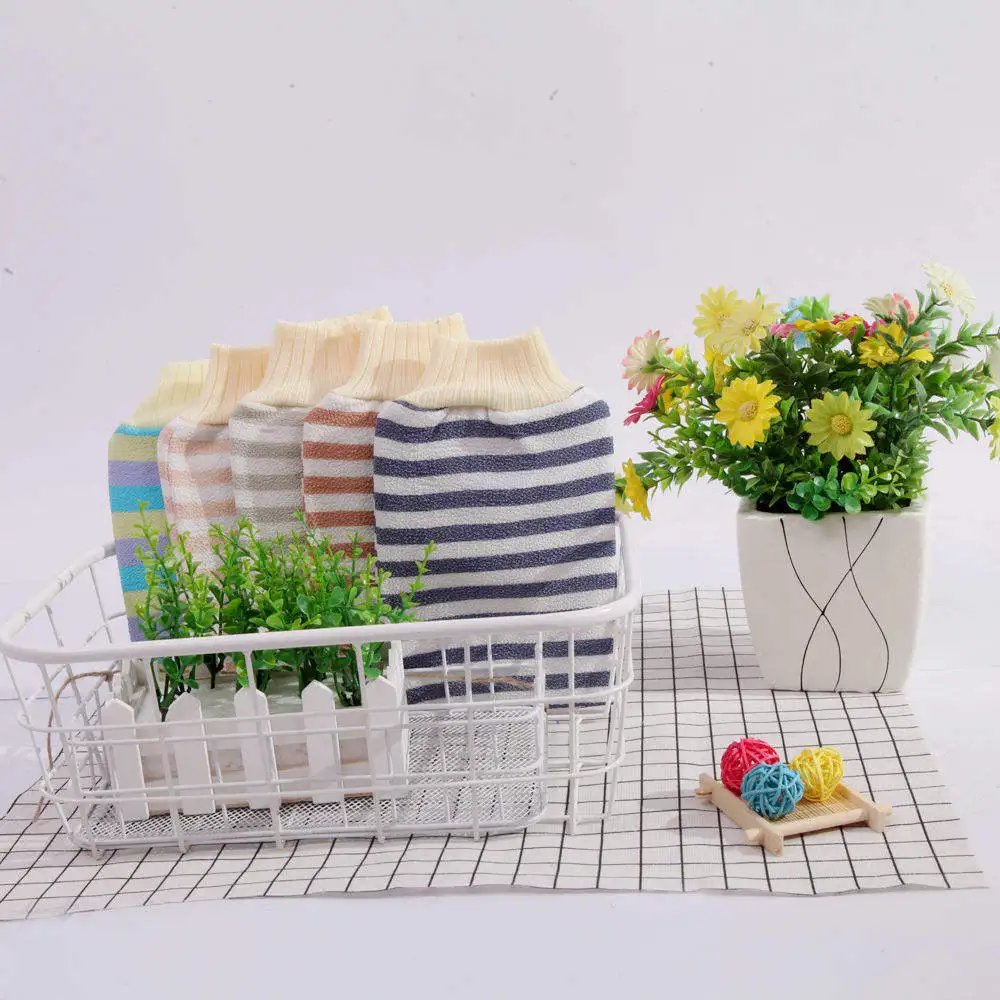 private label exfoliating glove charcoal exfoliation gloves deep exfoliating gloves