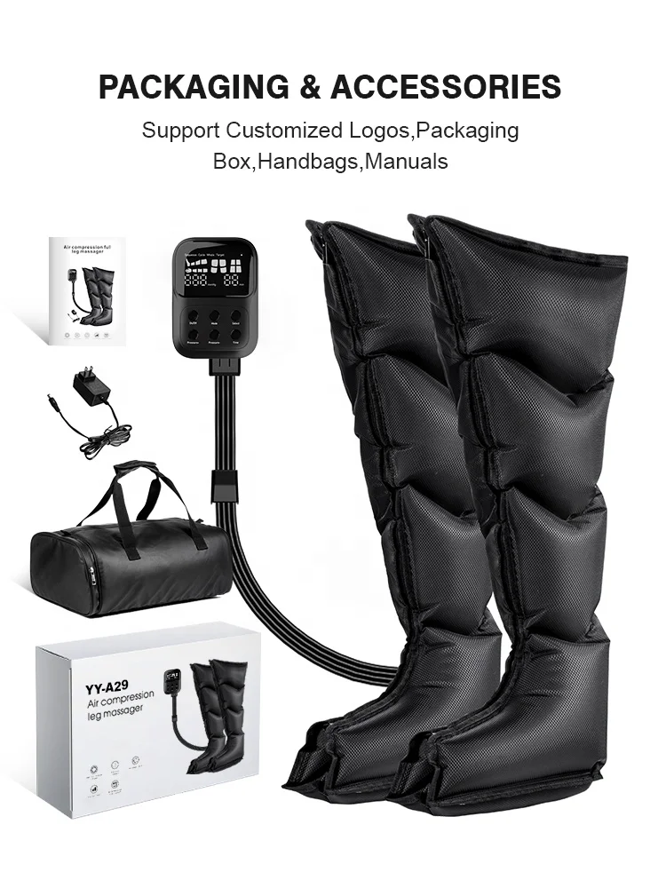 Factory Price Leg/Arm/Hips Air Compression Massager Compression Boots Air Compression Leg Massager compression recovery boots