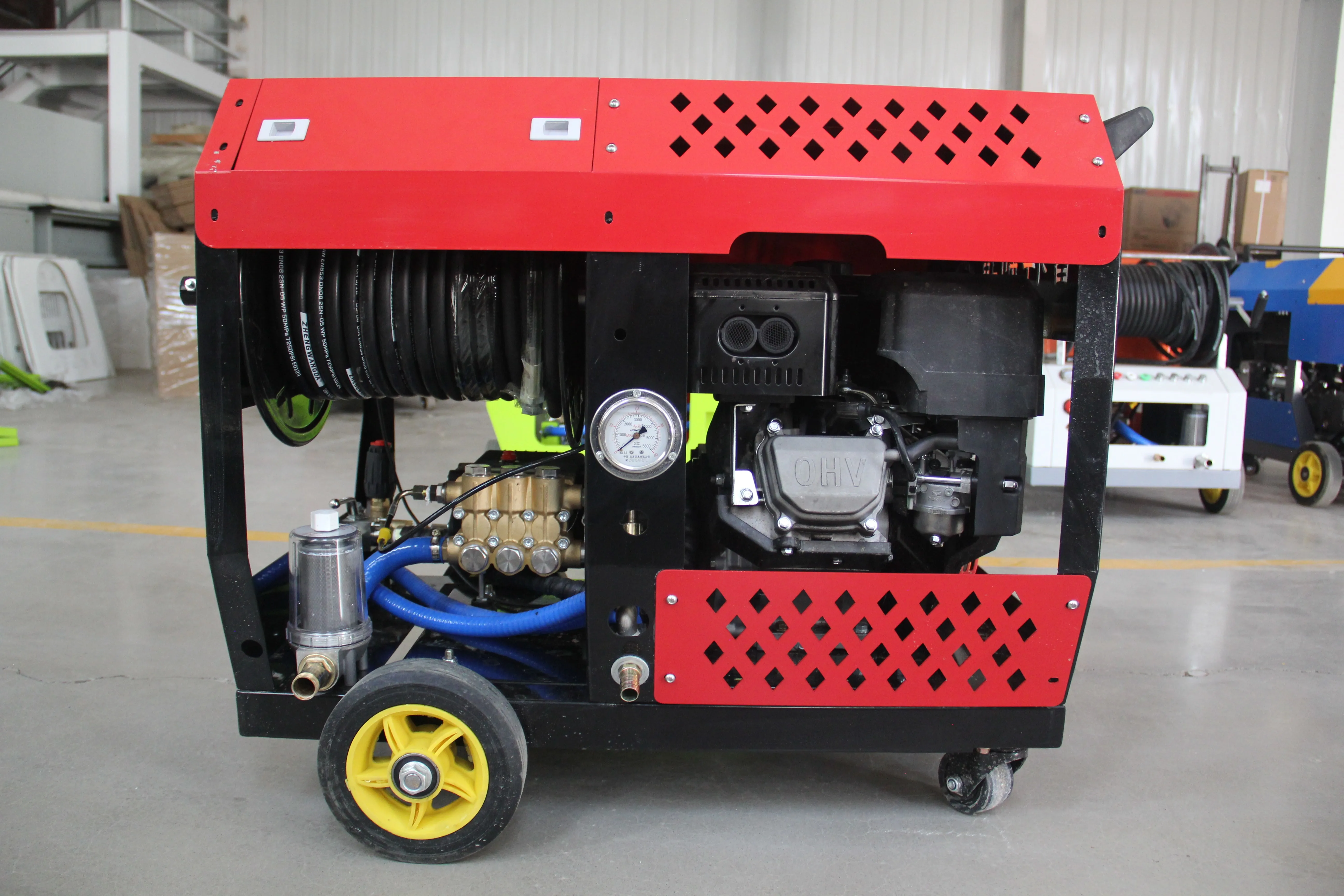 CHAWTEC Safety 200 бар 20lpm японский двигатель канализационная машина для очистки бензина высокого давления мойка Слива очиститель канализации