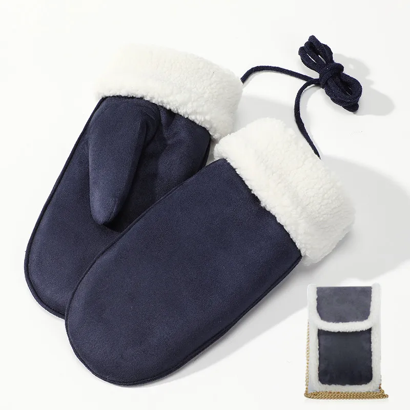 Faux Fur Winter Gloves for Women  Soft  Faux Rabbit Fur Lined Mittens