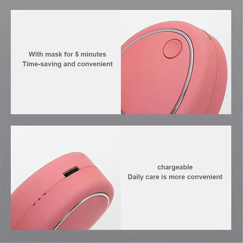 Microcurrent ems Simple Cute Mini Electric EMS Machine Portable Firming Wrinkle Skin