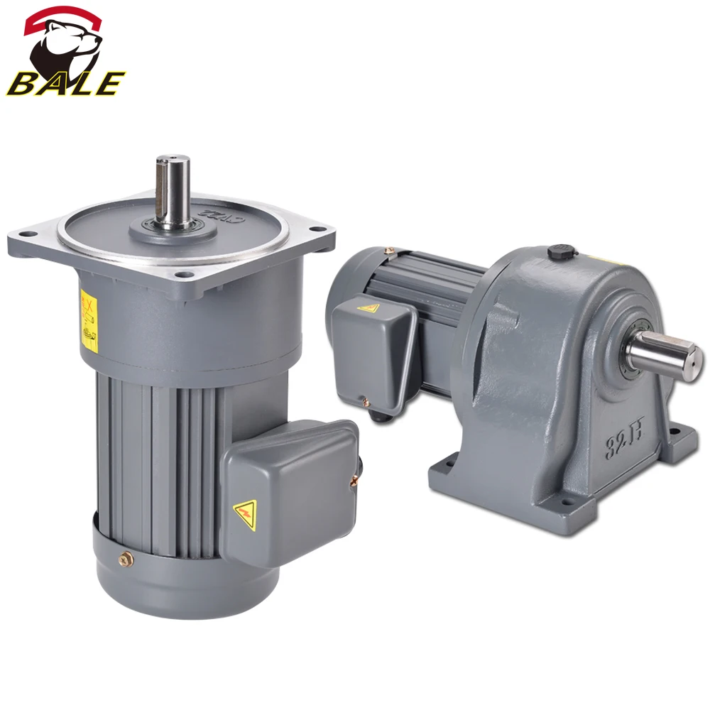 bale  AC Gear reduction motor 1/8HP 1/4HP 1/2HP Output shaft 18mm Speed Reducer high torque low rpm for   Automatic equipment