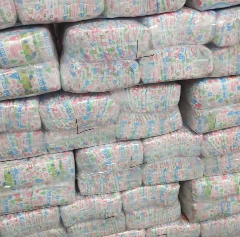 stock lot  Baby Diaper grade a first-class grade baby diapers export to africa