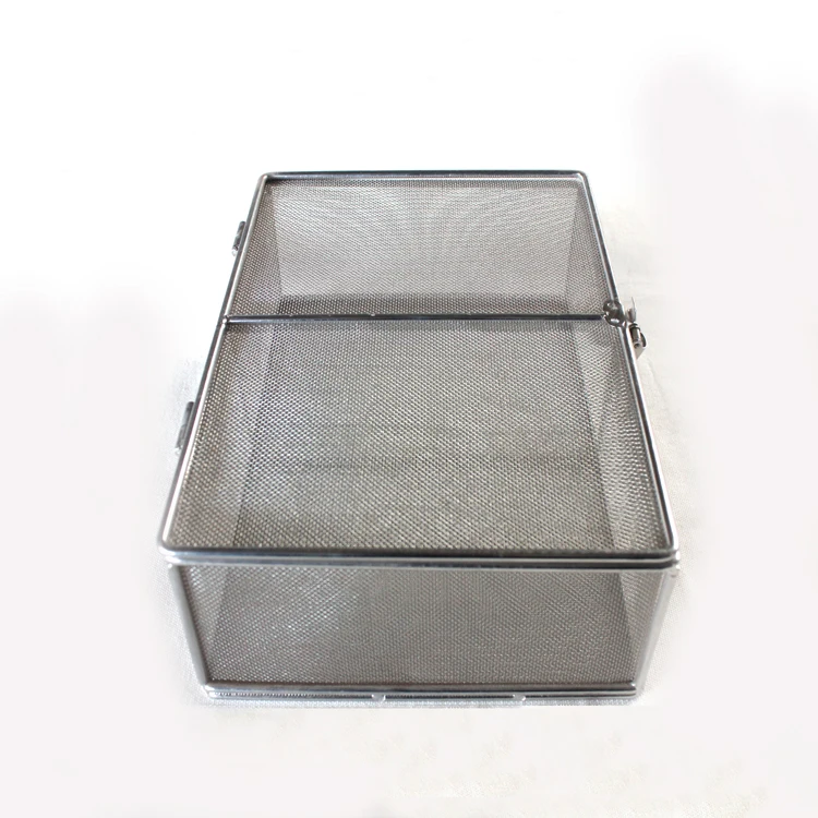 wholesale high quality stainless steel wire mesh  hospital medical storage disinfection baskets