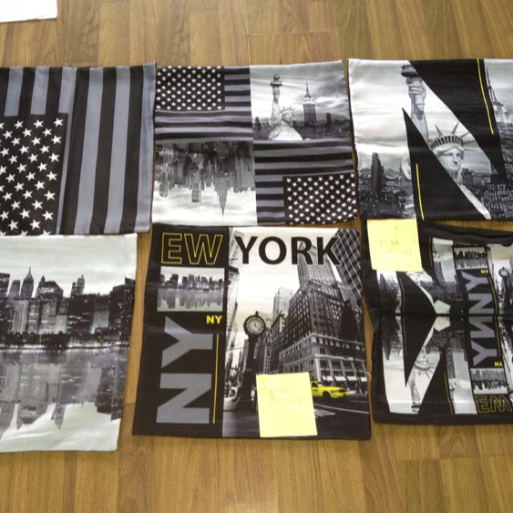 
JHJY AL89875 price negotiation Custom luxury American flag for New York cushion 