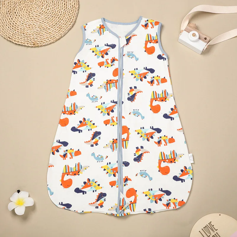Customized 100%Cotton 0-24 Month Toddlers Sleeping Sacks Soft Knitted Zipper Baby Sleeping Bag Sleeping Bags for Newborn Babies