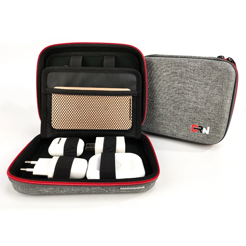 Customized Power Banks Storage Bag Shockproof Hard Shell Carry Take Cases Zipper EVA Case Power Banks