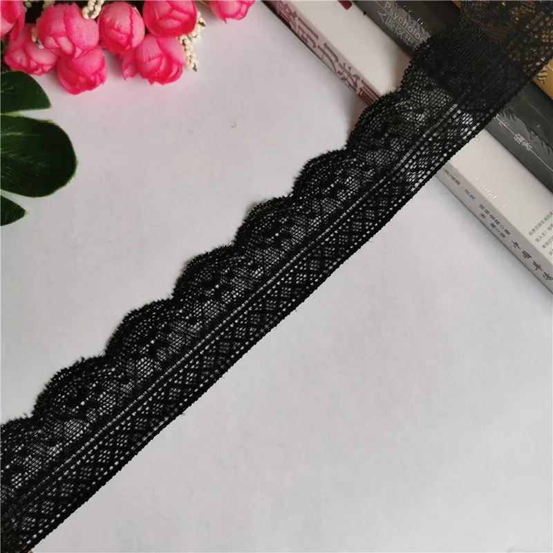 S1442 black lace trimmings 2.7-3.5cm wide can be sewn underwear garment lace Pakistan lace