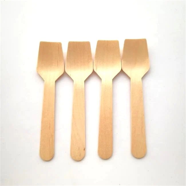 Экологически чистая Лидер продаж необычная деревянная одноразовая ложка на заказ