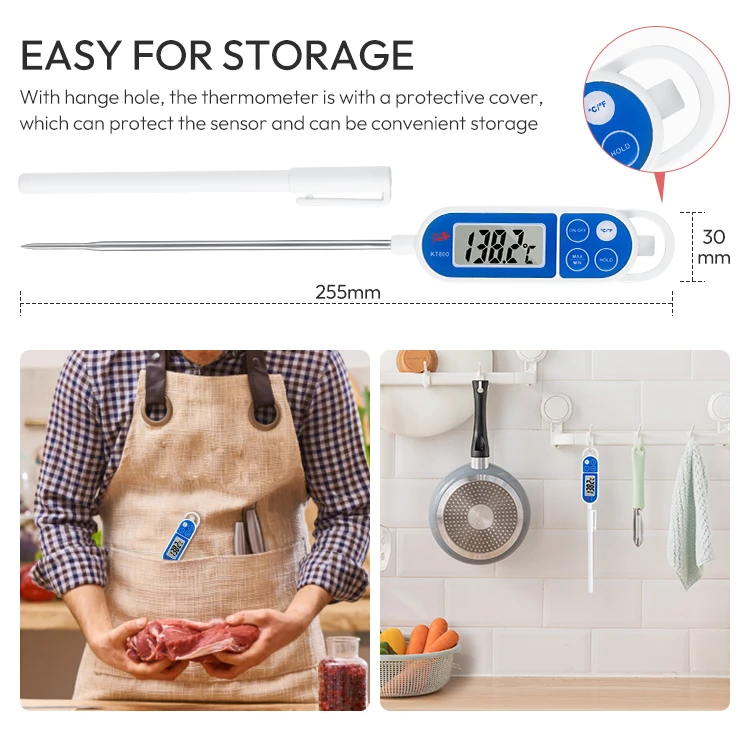 New Style Stainless Steel Long Probe Food Baby Bottle Cooking Food Thermometer