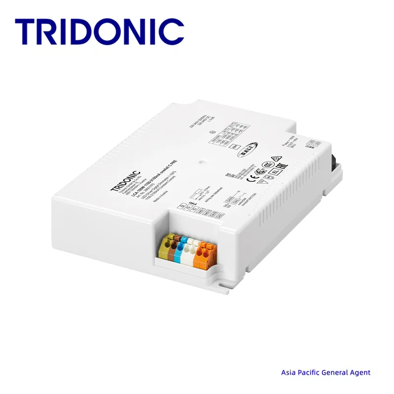 Tridonic LCA 100 Вт 1100-2100mA one4all C PRE Compact drivers Ariat №: 28001570