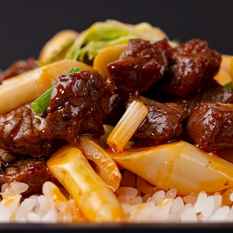 345g Delicious Self-heating Rice Meal China Hot Sale Instant Beef Flavor Rice