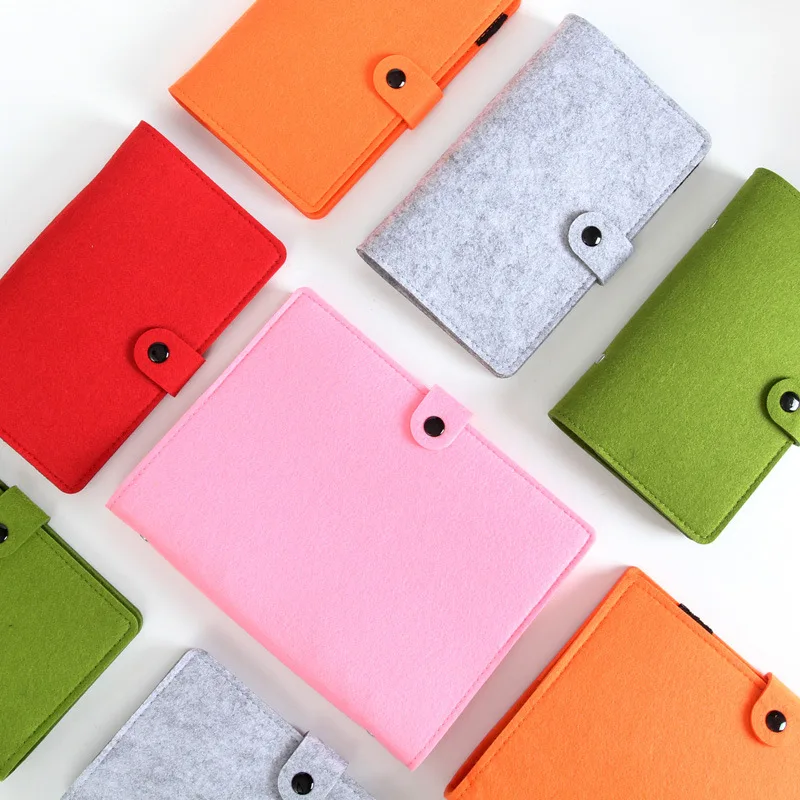 High quality 6 Ring A5 Binder Diary Felt Notebook Cover