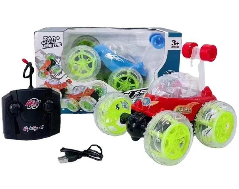 RC Four Way 360 Degree Rolling Rotation Fast Drift Car Stunt Toy Car