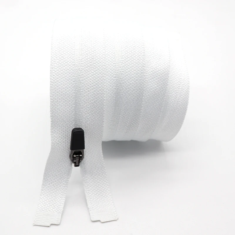 3# open end invisible zipper for cycling rubber puller nylon zipper small nylon zipper