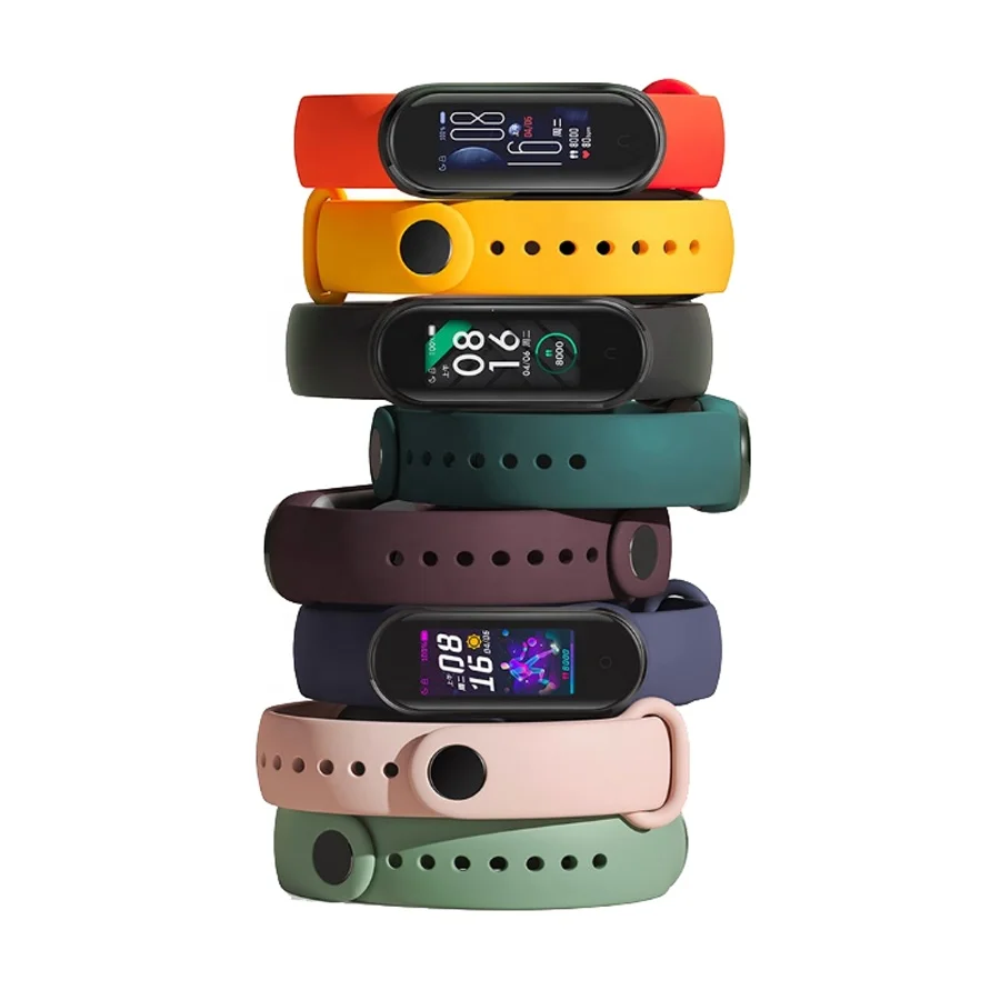 Watch Band Strap For Xiaomi 6 7, Sport Rubber TPU Smart Watch Bracelet Mi Band 3 4 5 Strap