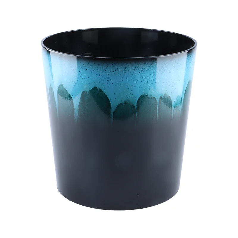 Manufacturer Nordic Baking Paint Surfaces Round Plastic Plant Flowers Pots Home Hotel Floor Outdoor Decoration Flower Vase