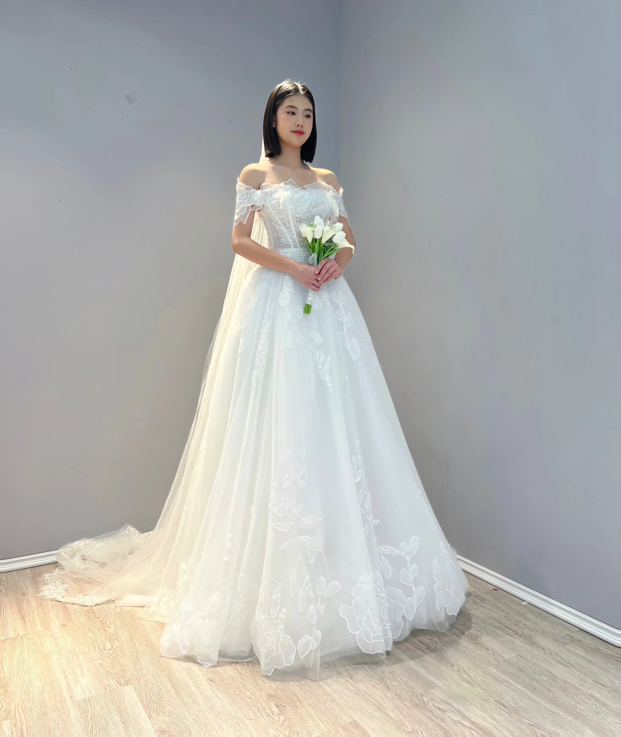 OEM High Quality Handmade A-Line Wedding Dress Elegant Beaded Lace Design Plus Size TNBPno27 Wholesale