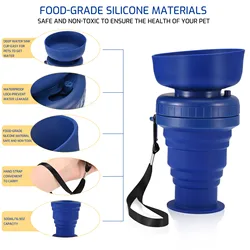 500ML Portable Dog Water Bottle Pet Travel Bpa-free Dog Water Travel Water Bottles Filter and Food Bottle