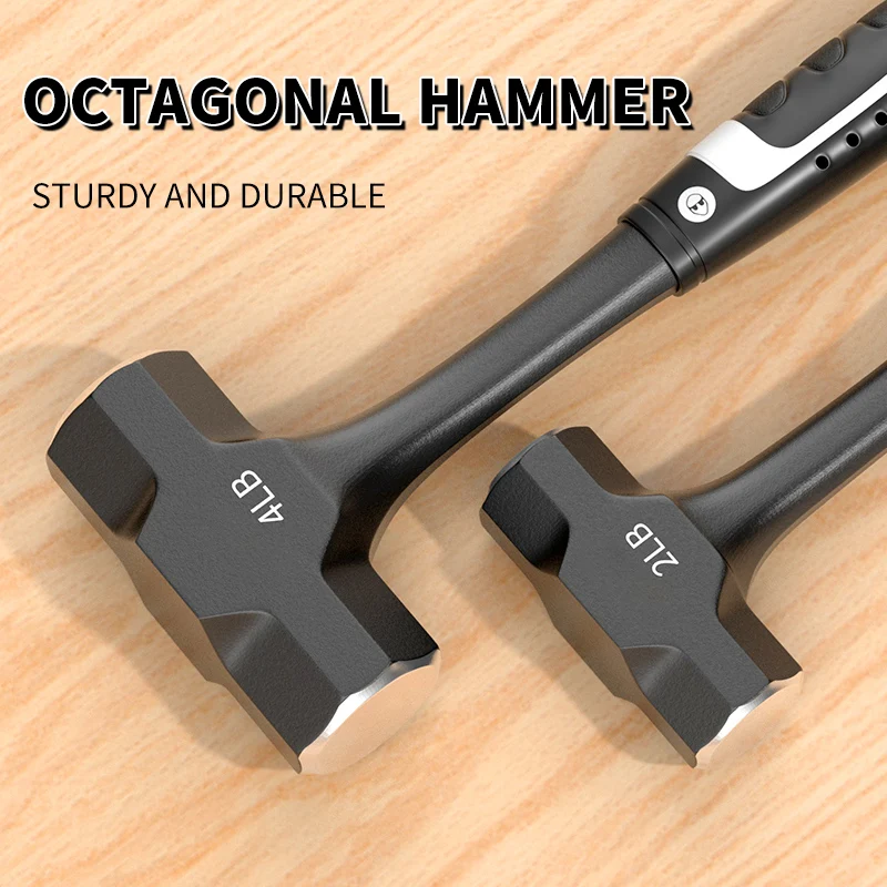 Heavy octagonal hammer multifunctional integrated hammer solid hammer tool