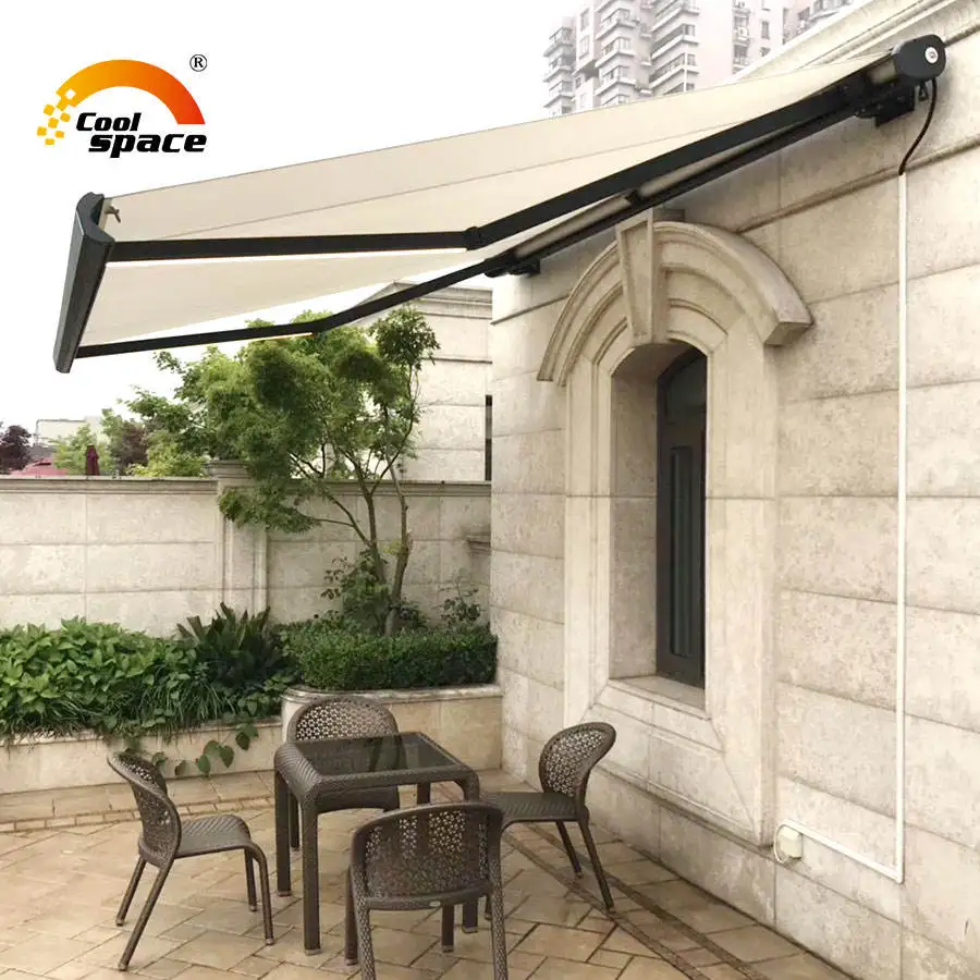 Aluminum Waterproof Retractable Roof System Tent Outdoor Motorized Gazebo Full Cassette Balcony Canopy