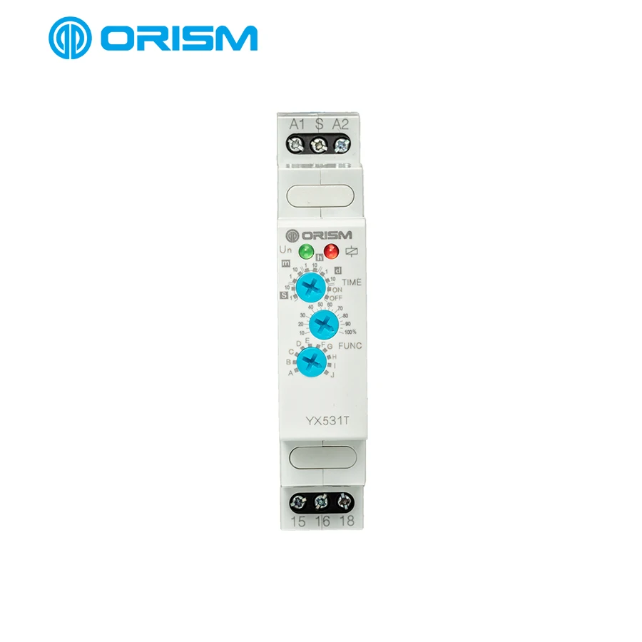 
Factory Direct YX531T AC/DC12-240V Time Relay Electronics SPDT Timer Time Delay Relay Function 